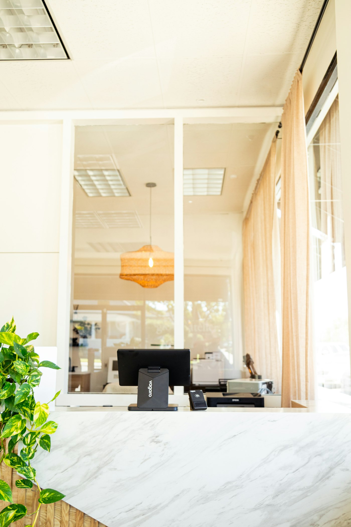 A small business front desk